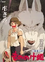 Poster for anime Princess Mononoke