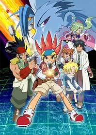 Poster for anime Bakukyuu Hit! Crash B-Daman