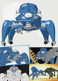 Poster for anime Ghost in the Shell: Stand Alone Complex - The Laughing Man - Tachikomatic Days