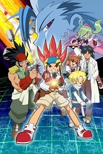 Poster for anime Bakukyuu Hit! Crash B-Daman
