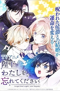 Poster for anime Forget That Night, Your Majesty