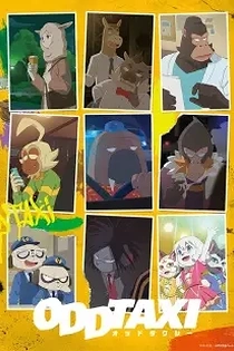 Poster for anime Odd Taxi
