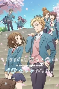 Poster for anime Our love has always been 10 centimeters apart.