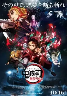Poster for anime Demon Slayer: Kimetsu no Yaiba - The Movie: Mugen Train