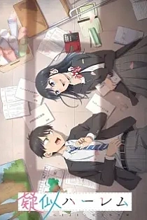 Poster for anime Pseudo Harem